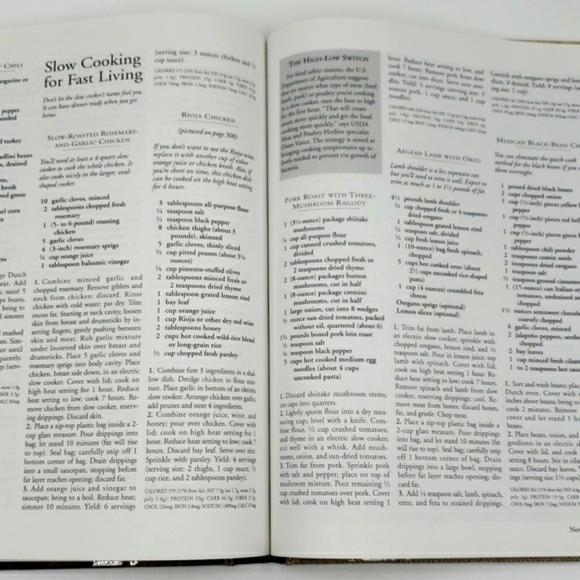 2/$10 Cooking Light Annual Recipes 1999 Hardcover Cookbook Vintage Book - Picture 7 of 10